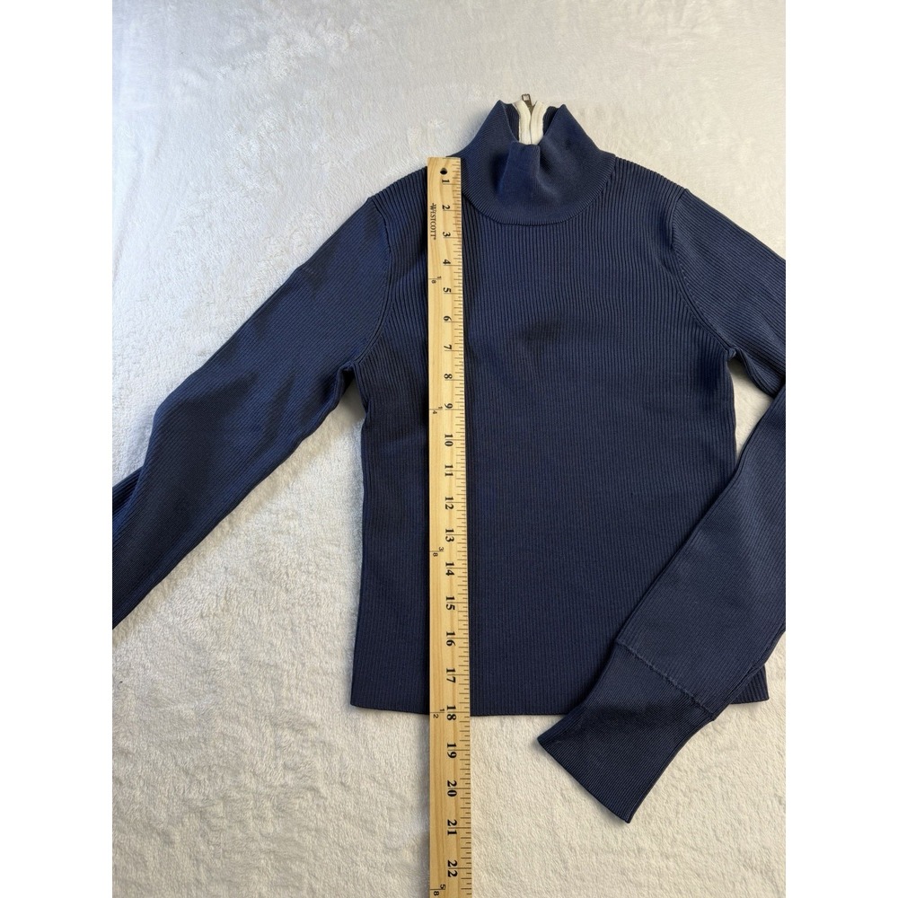 Cara Cara Greta Top Navy Long Sleeve Woman's Small - Picture 7 of 8